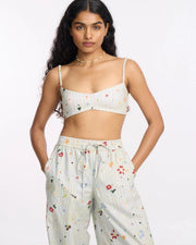 Lucia Pants - Green Stripes